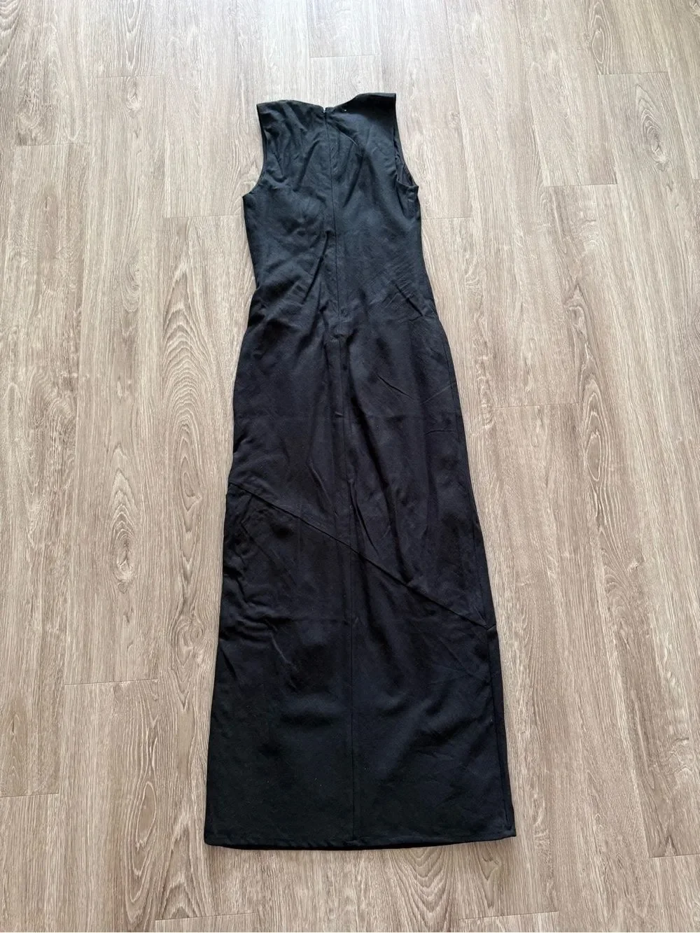 Abercrombie & Fitch Black Sleeveless Maxi Dress